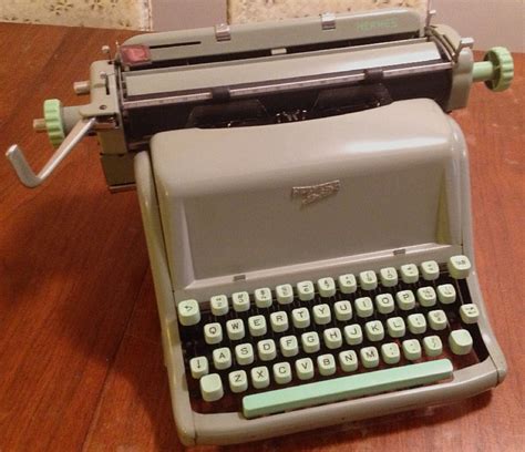 hermes 8 standard typewriter|famous hermes typewriter models.